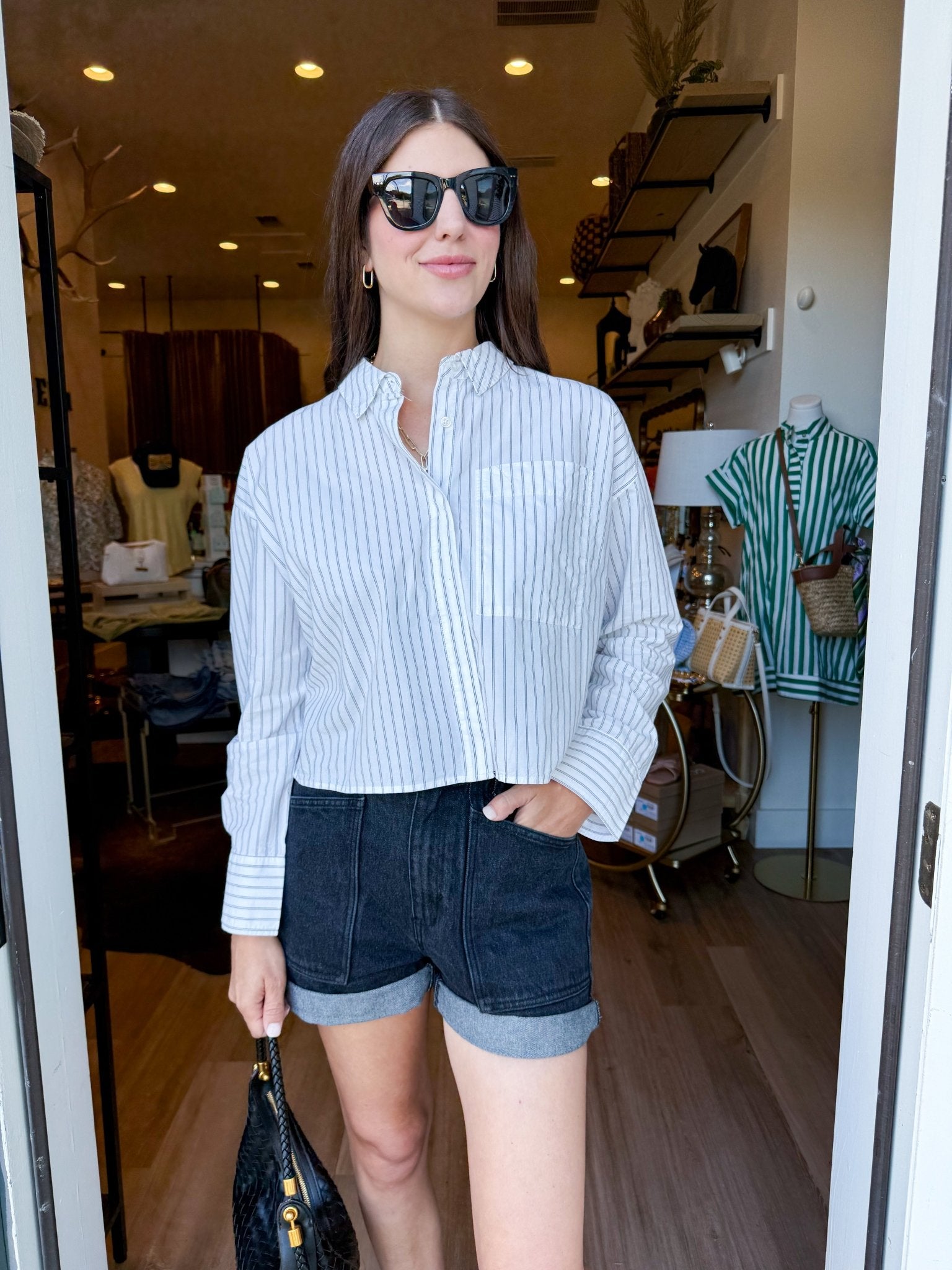 Favorite Striped Button Up - Elk + Elm