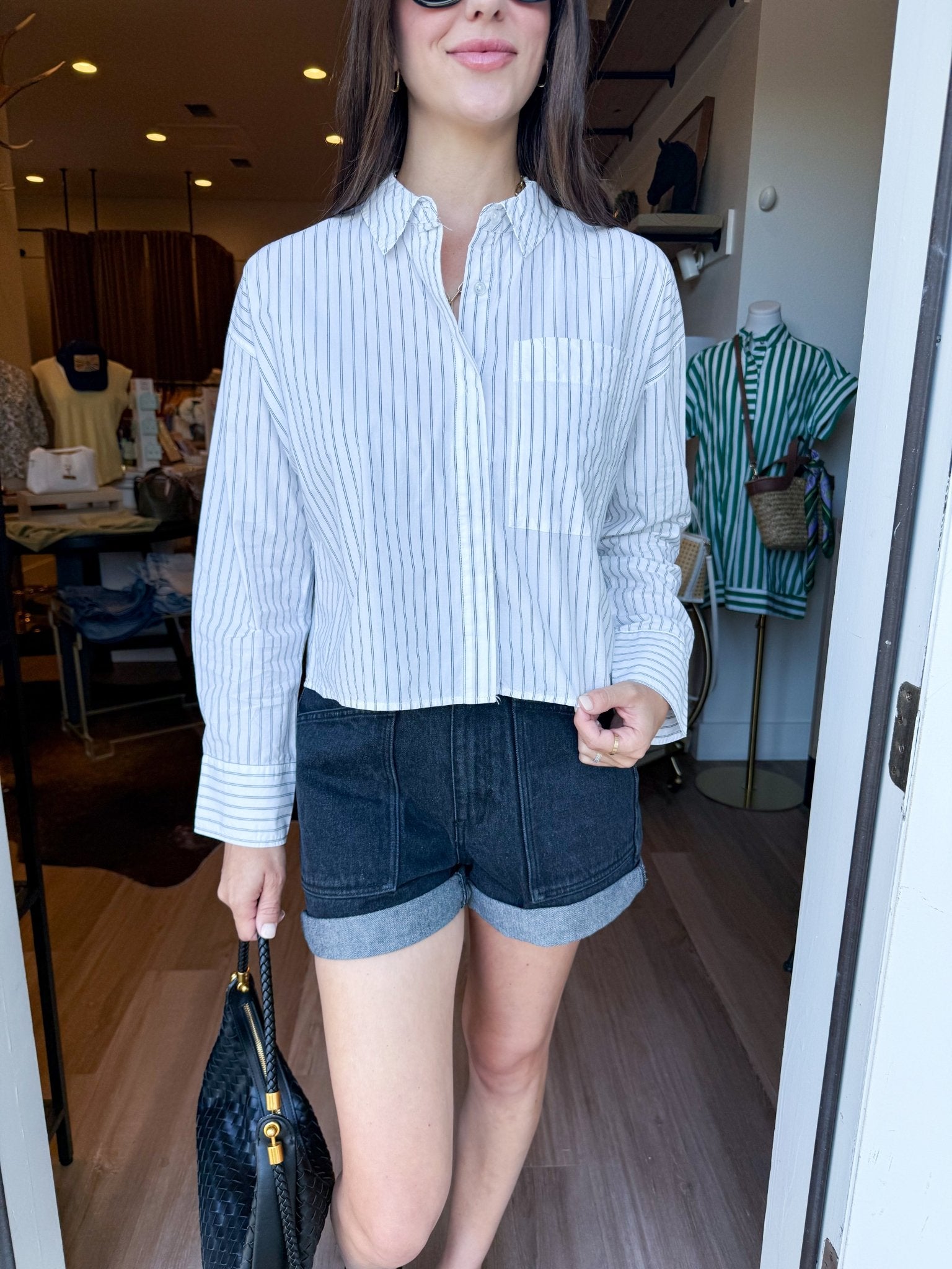 Favorite Striped Button Up - Elk + Elm