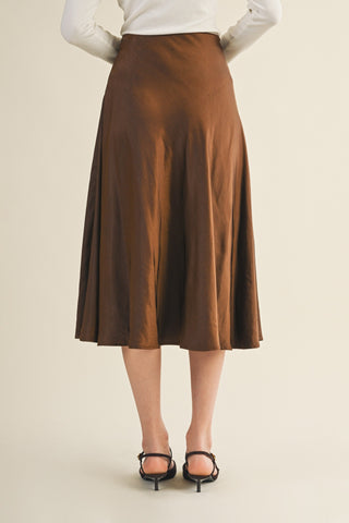 Flare Midi Skirt