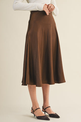 Flare Midi Skirt