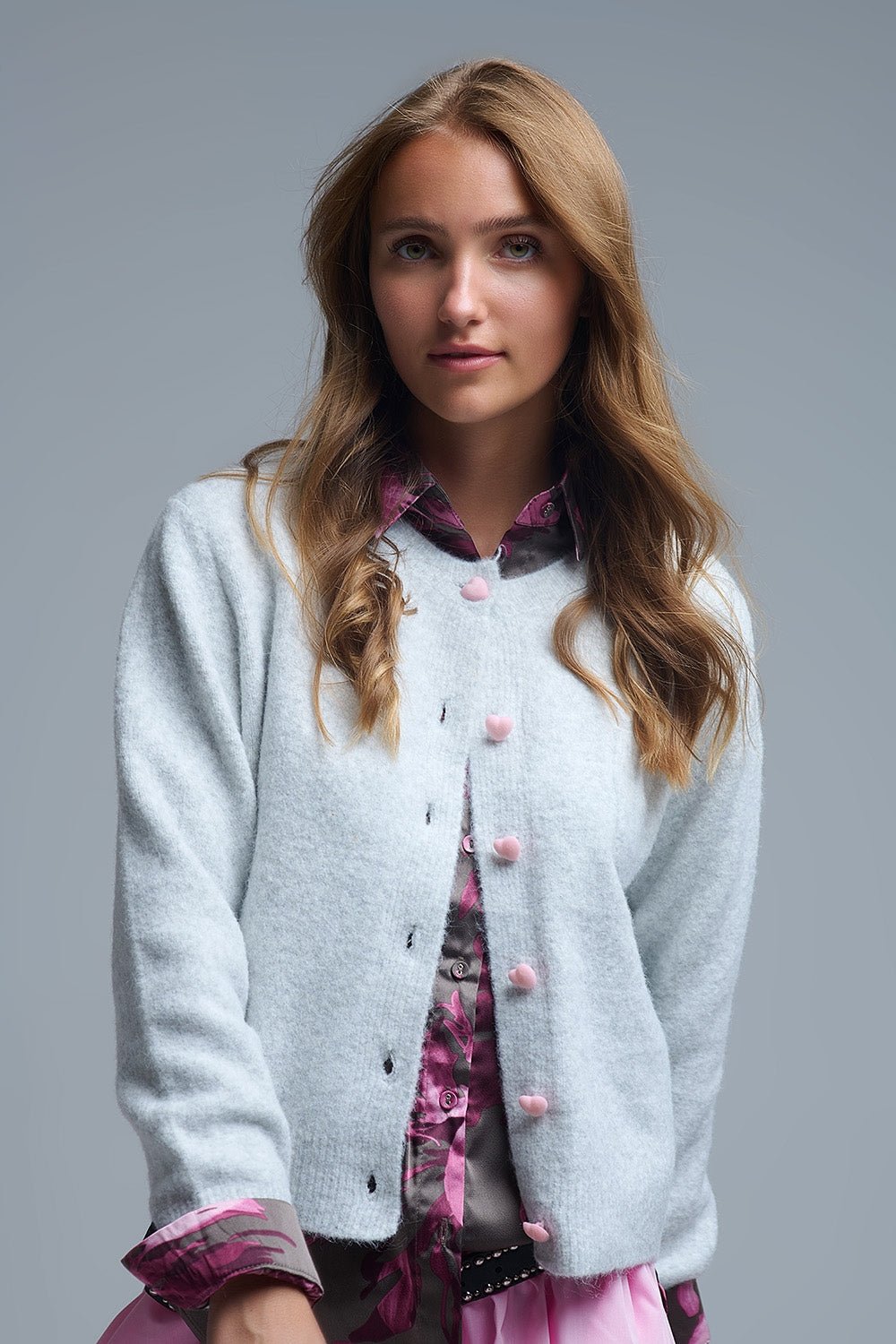 Fluffy Hearts Sweater - Elk + Elm