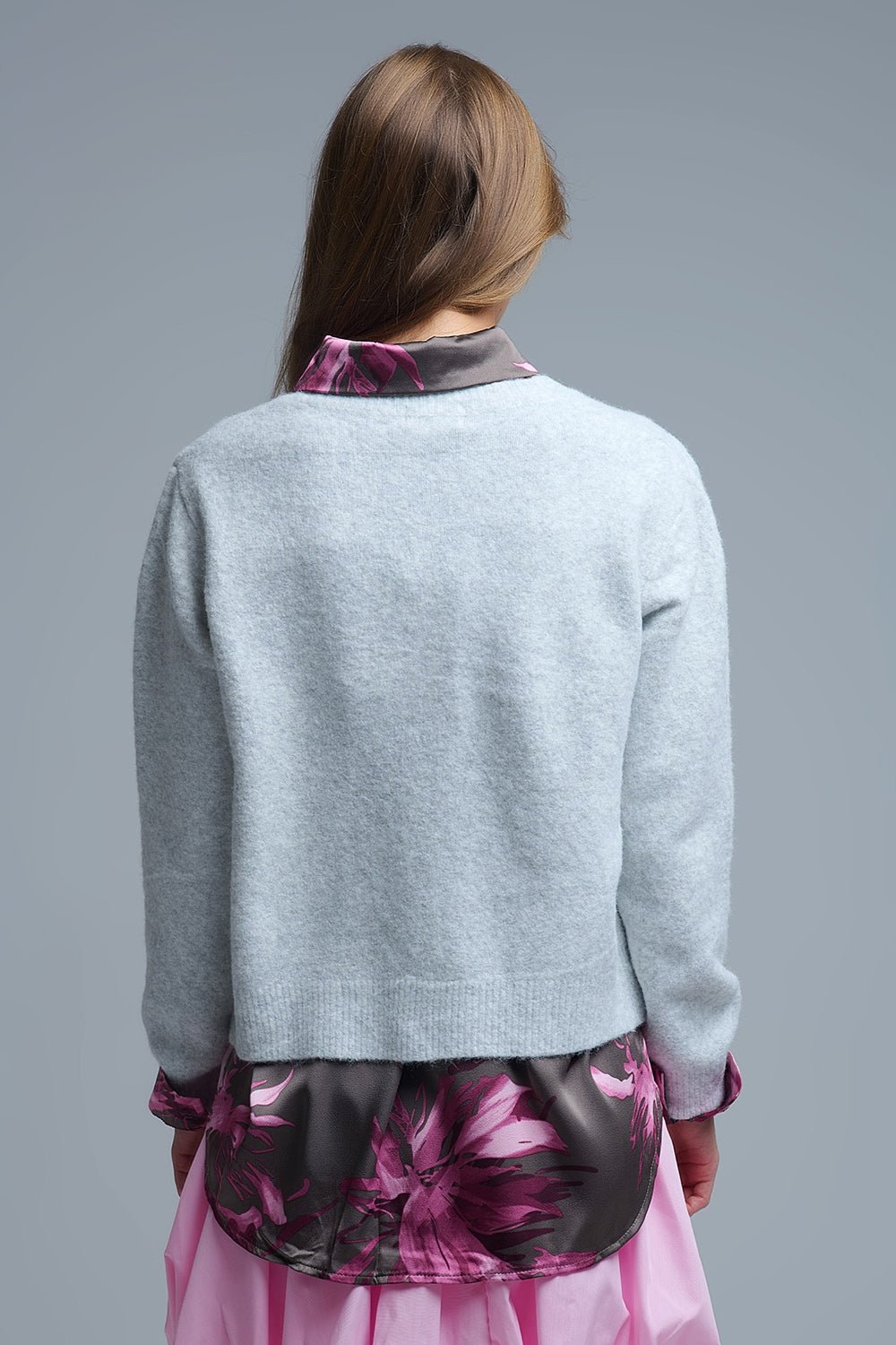 Fluffy Hearts Sweater - Elk + Elm
