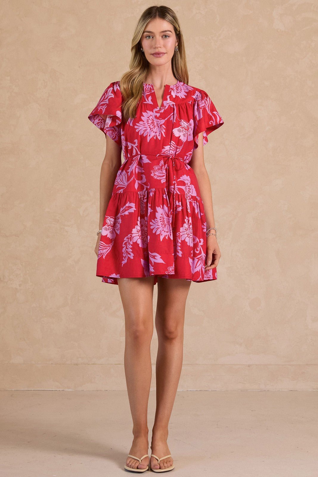 Flutter Sleeve Mini Dress - Elk + Elm