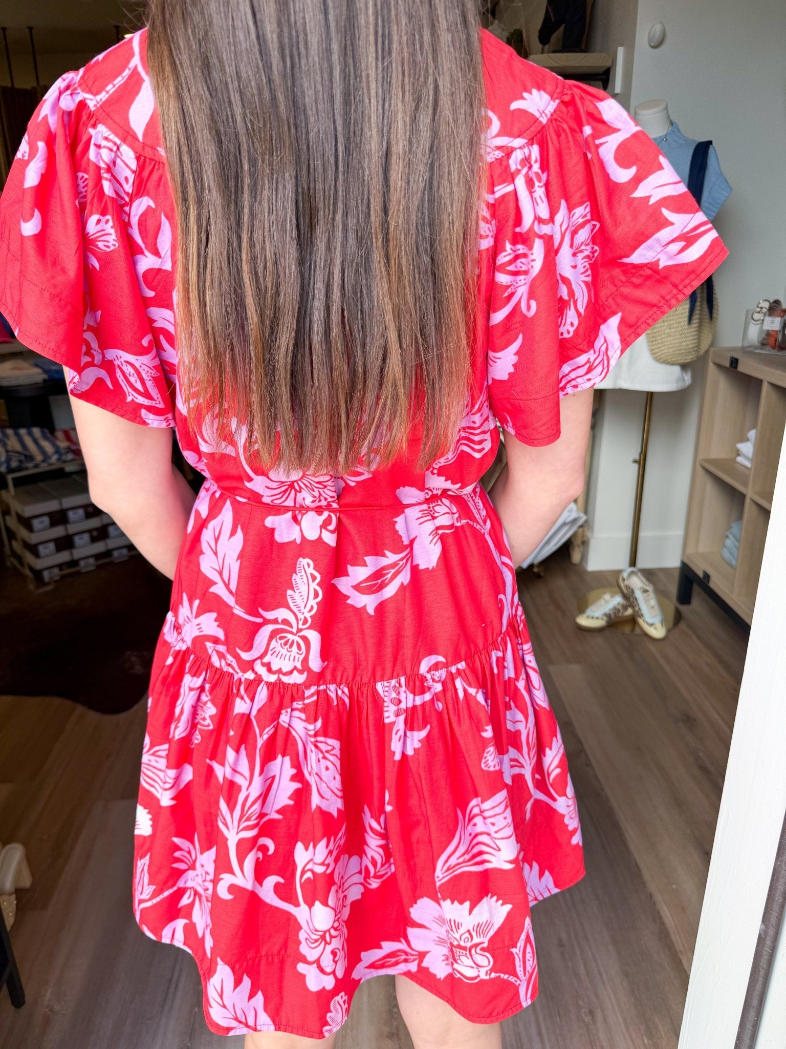 Flutter Sleeve Mini Dress - Elk + Elm