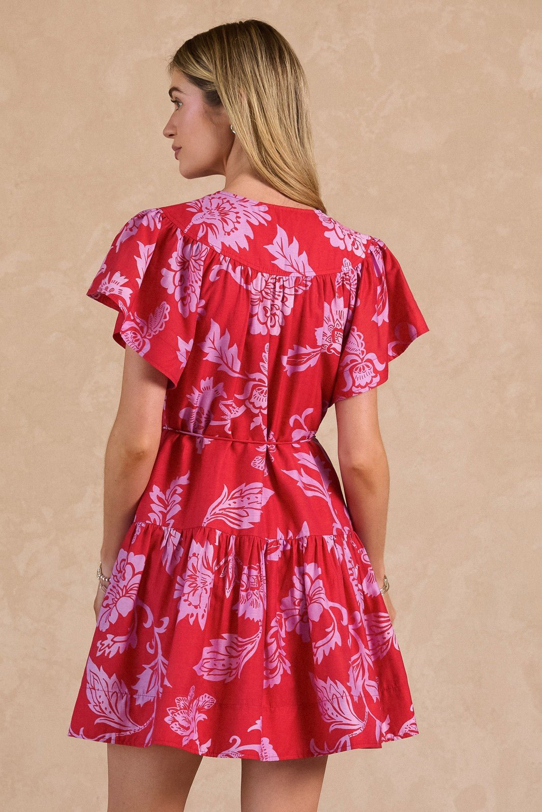 Flutter Sleeve Mini Dress - Elk + Elm