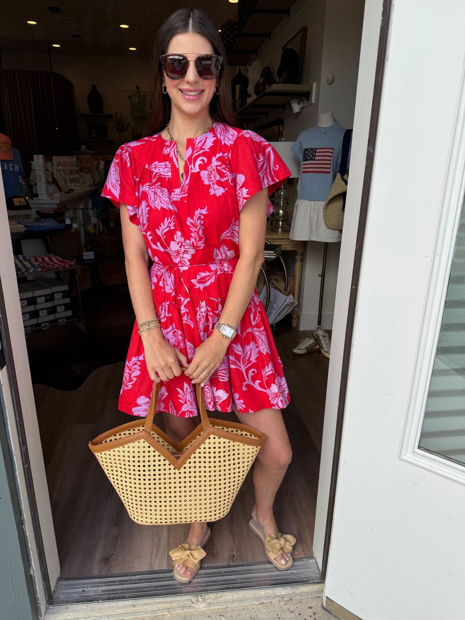 Flutter Sleeve Mini Dress - Elk + Elm