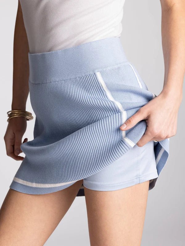 Freefall Skort - Chambray Blue - Elk + Elm
