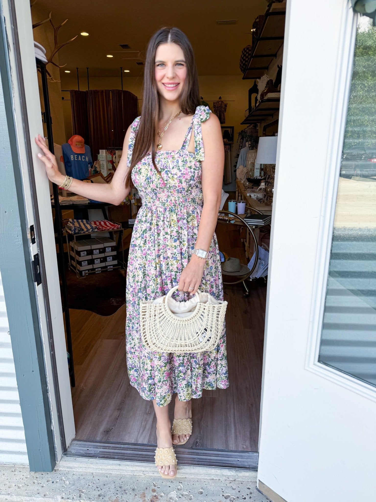 Garden Party Midi Dress - Elk + Elm