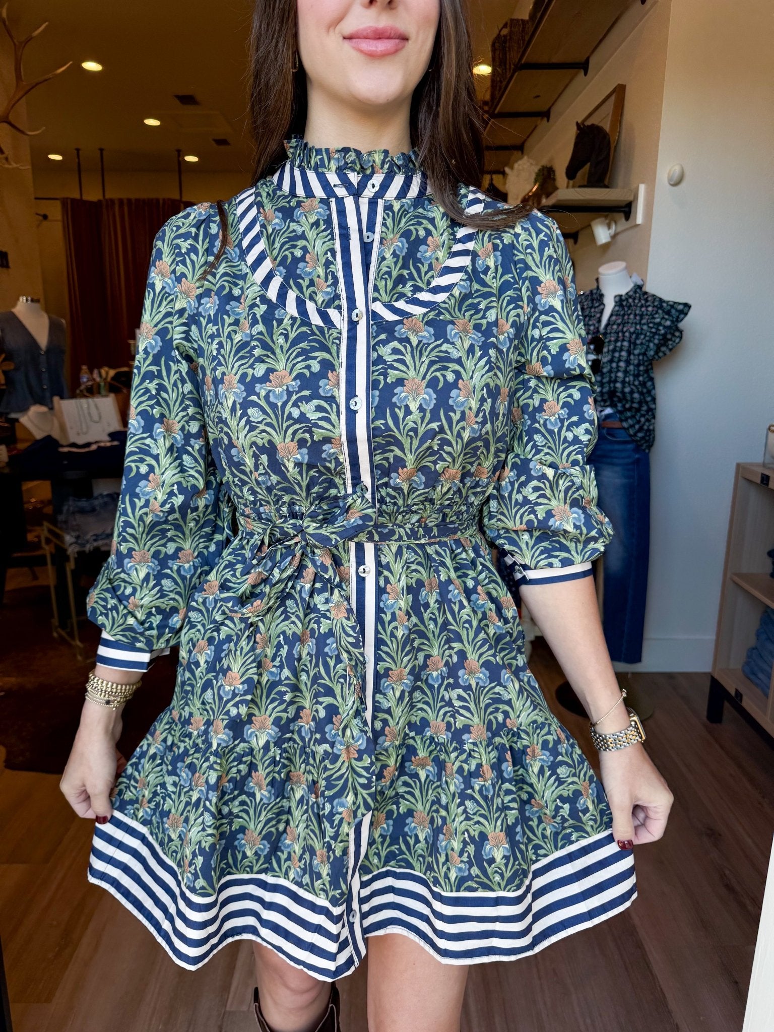 Garden Society Mini Dress - Elk + Elm