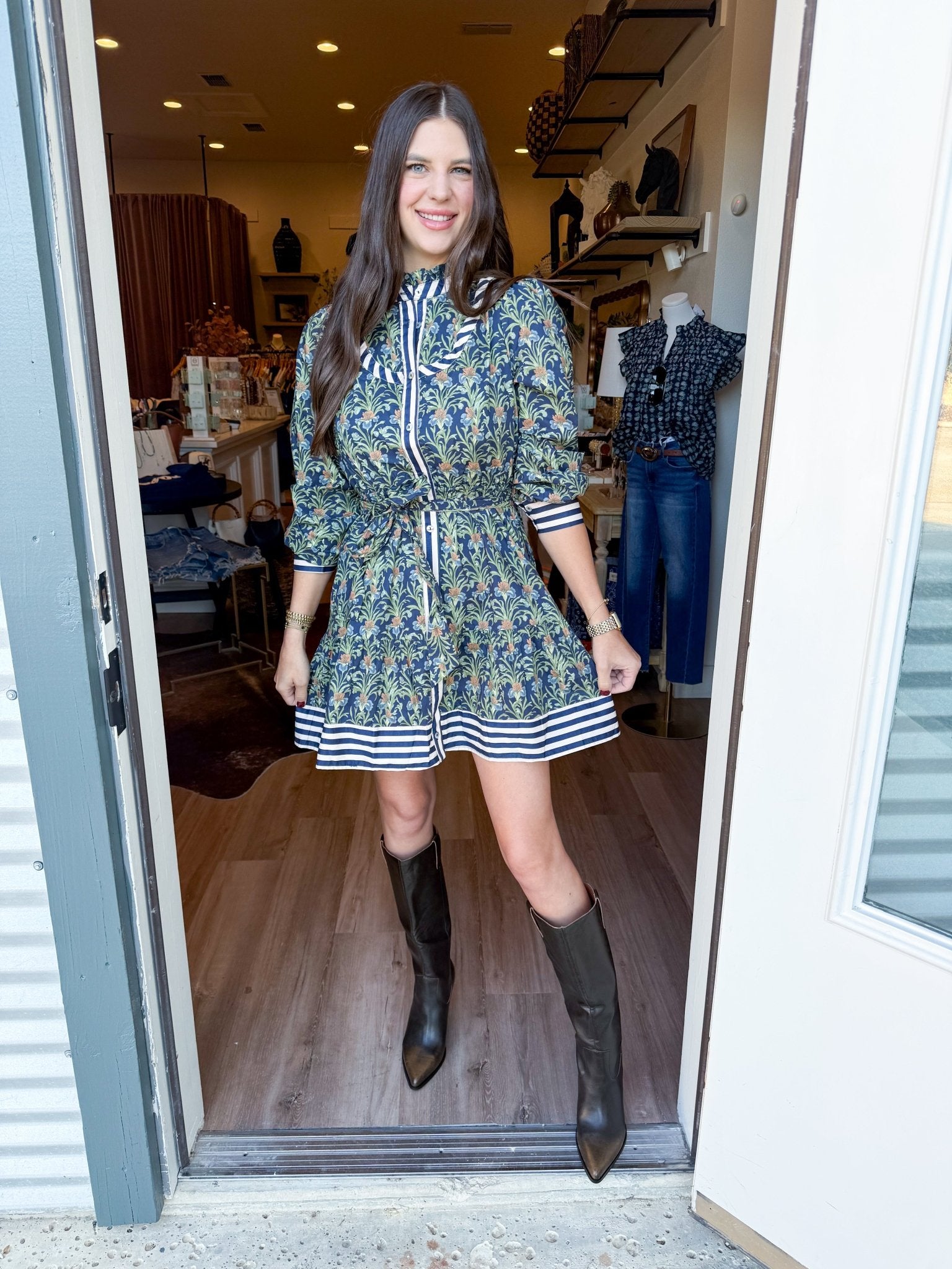 Garden Society Mini Dress - Elk + Elm