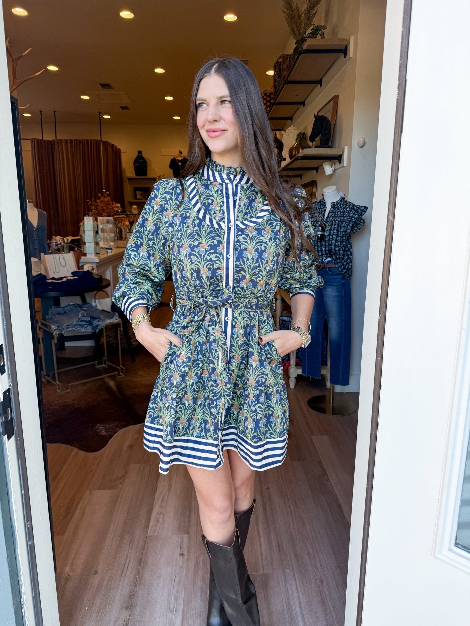 Garden Society Mini Dress - Elk + Elm