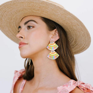 Hacienda Double Tile Earrings - Elk + Elm