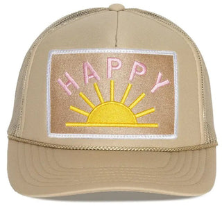 Happy Sun Trucker Hat - Elk + Elm