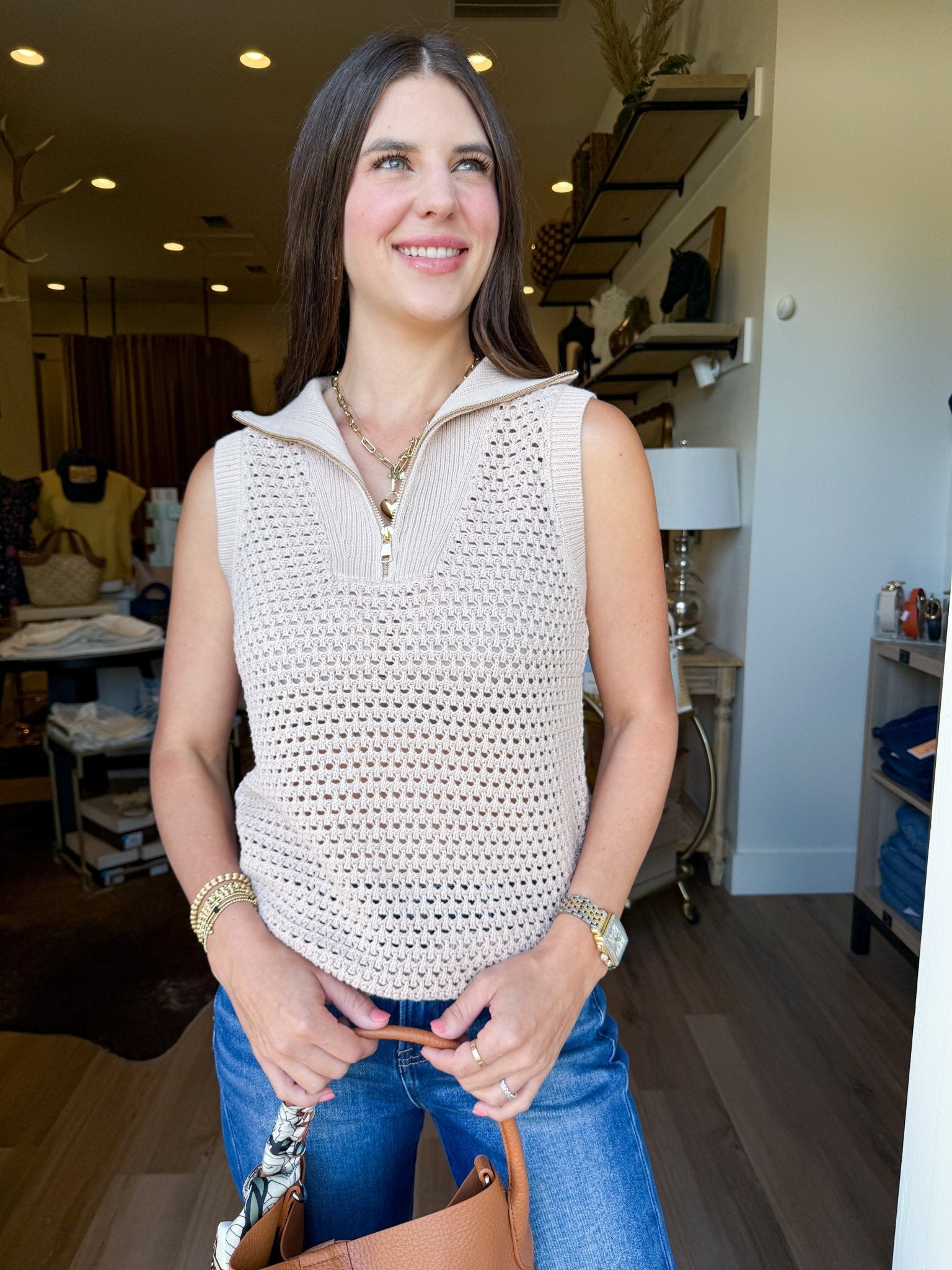 Harbor Crochet Sweater - Elk + Elm