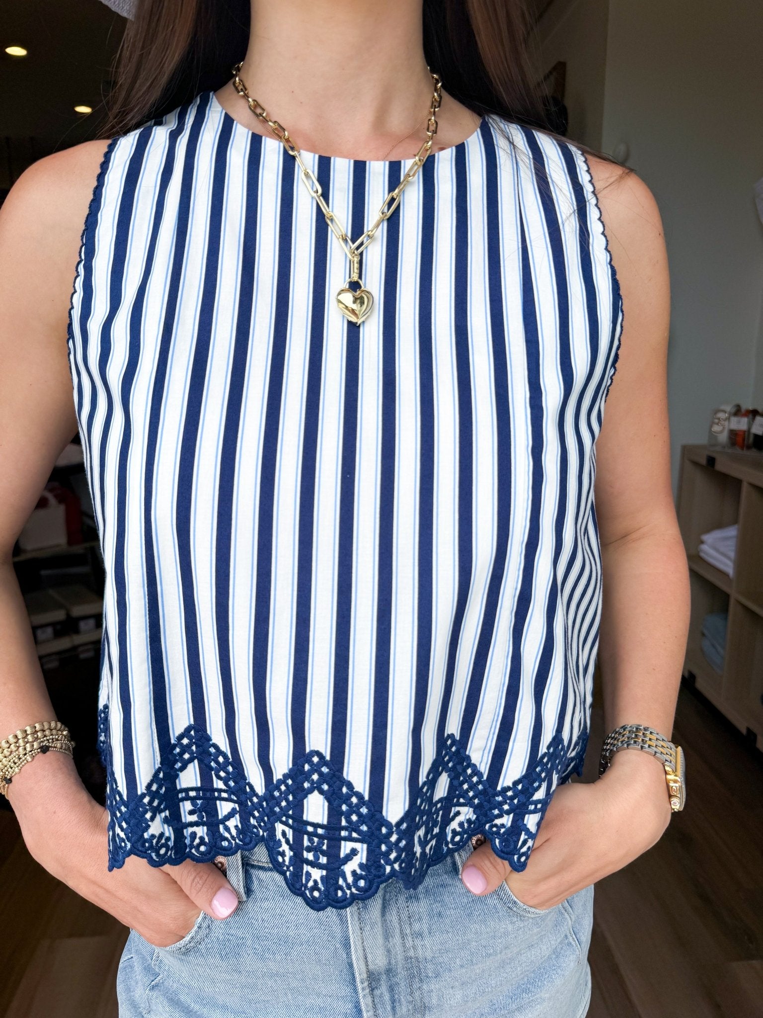 Harbor Stripe Top - Elk + Elm