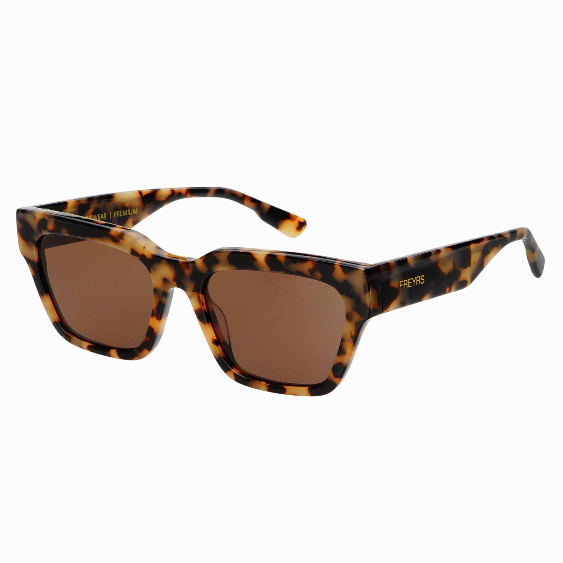 Hayden Acetate Unisex Rectangular Sunglasses - Milky Tortoise - Elk + Elm