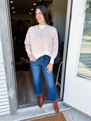 Heart Pattern Sweater - Elk + Elm