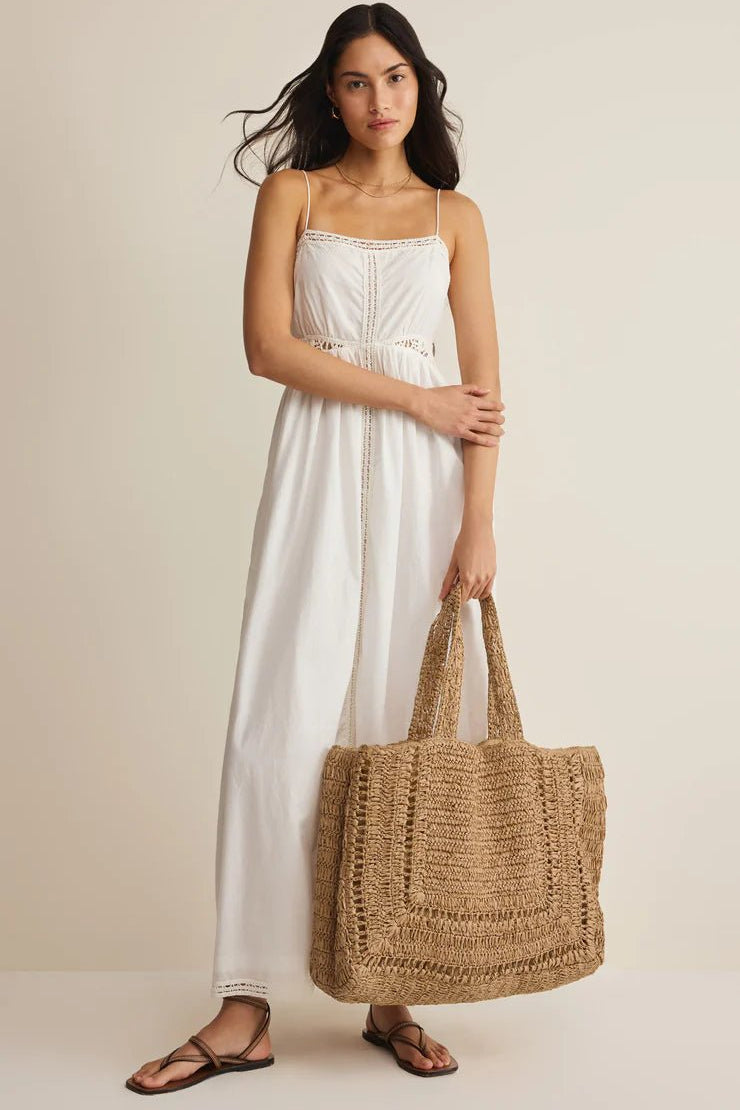 Hideaway Raffia Tote - Elk + Elm