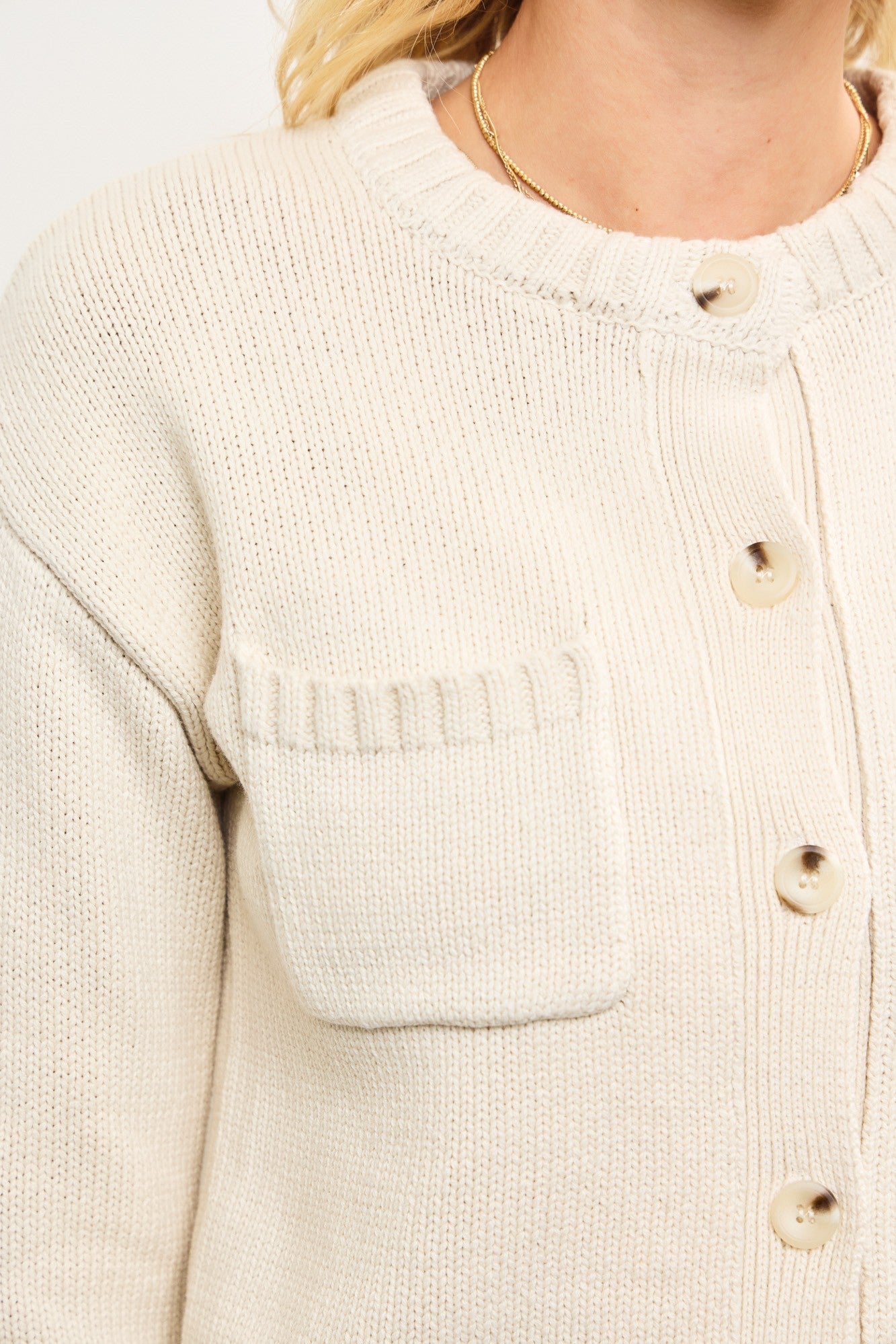 Holly Button Down Sweater - Elk + Elm
