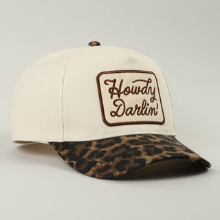 Howdy Darlin' Leopard Brim Hat: BLACK - Elk + Elm