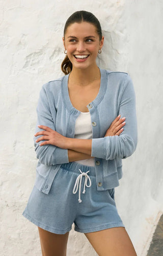 Hunter Knit Denim Short - Oasis - Elk + Elm