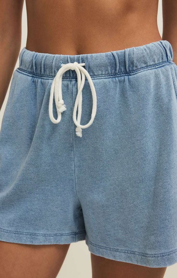 Hunter Knit Denim Short - Oasis - Elk + Elm