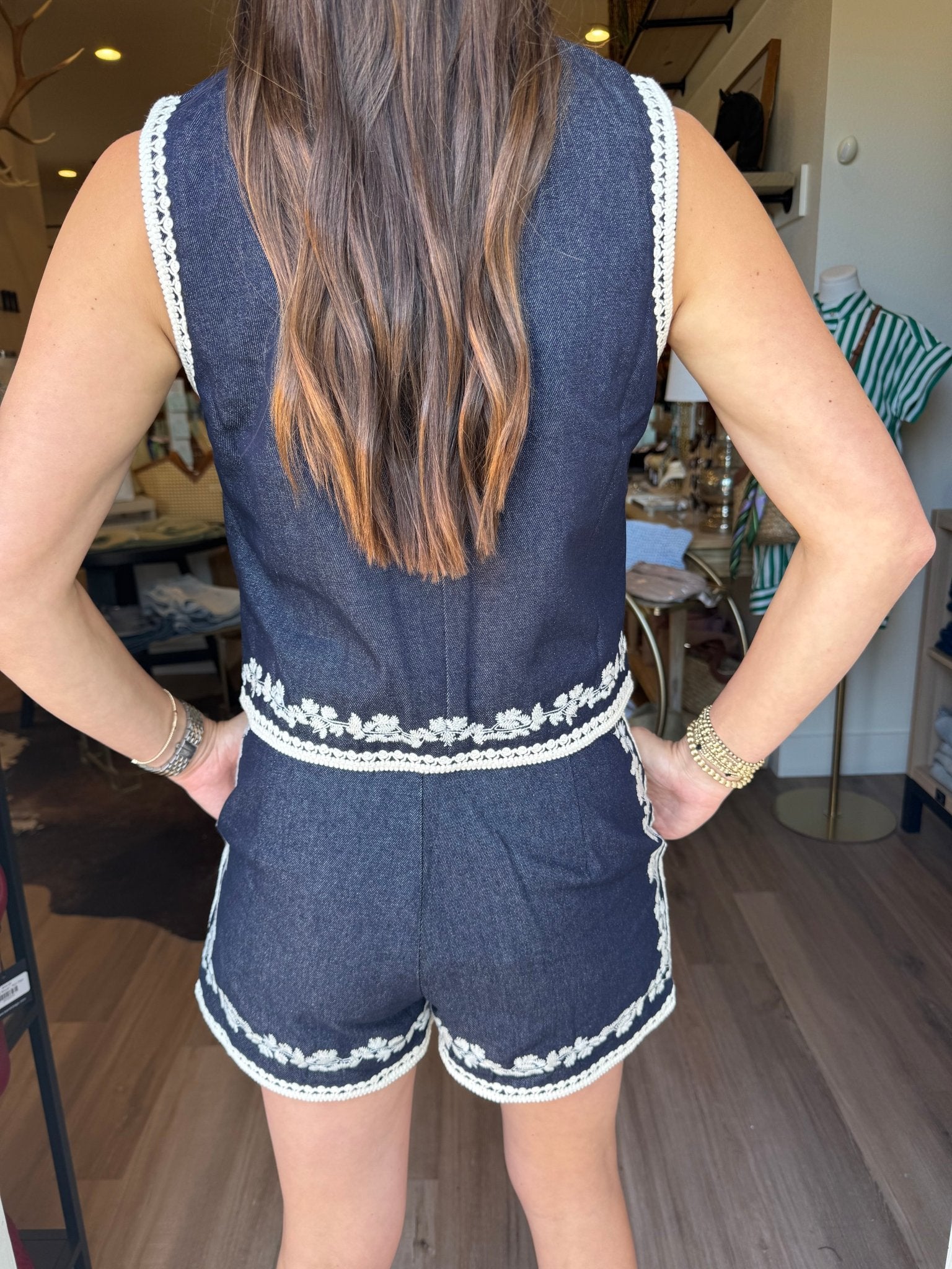 Indigo Bloom Denim Set - Elk + Elm