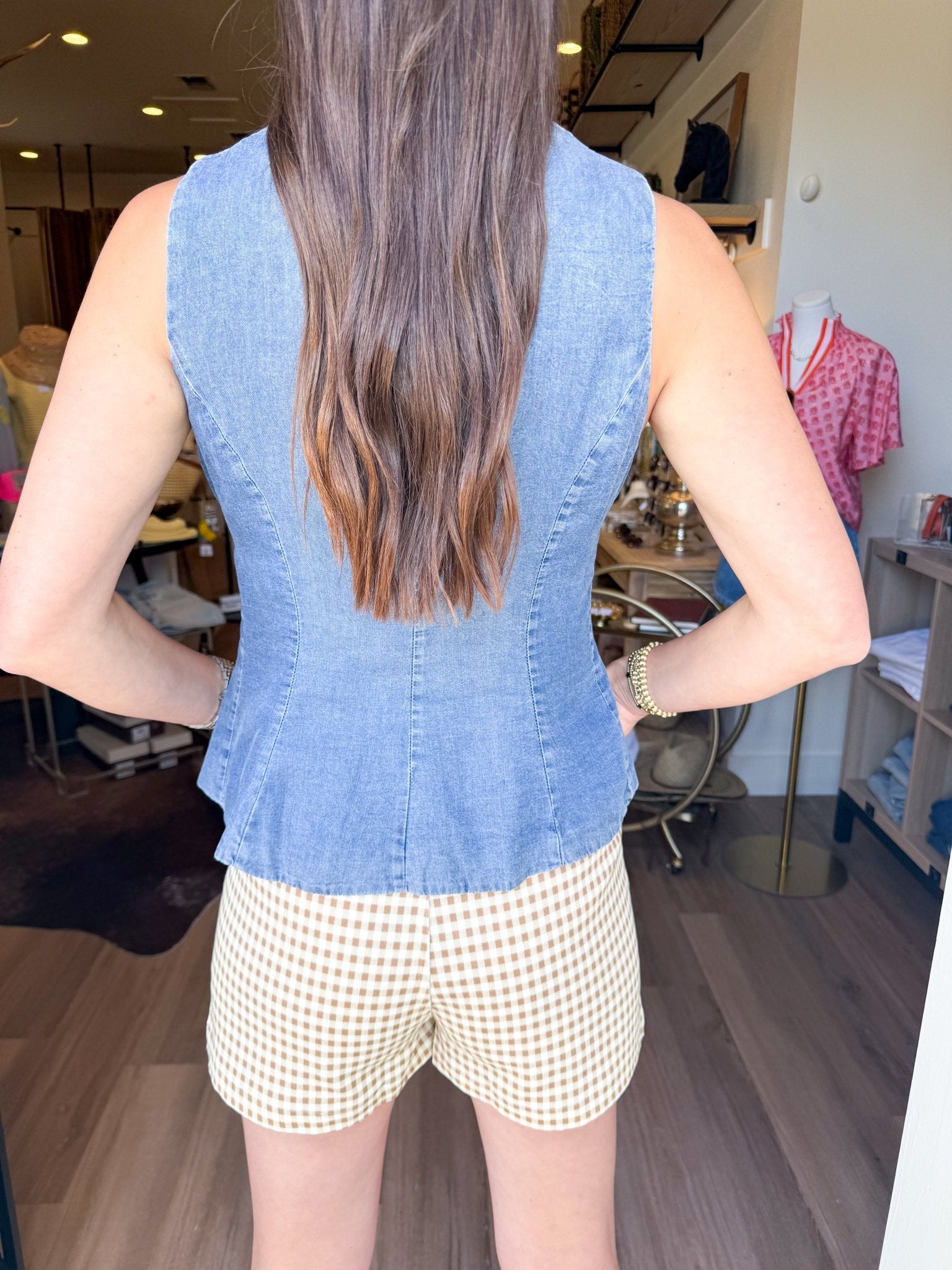 Indigo Charm Vest - Elk + Elm