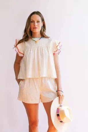 Ivory Eyelet Lottie Top