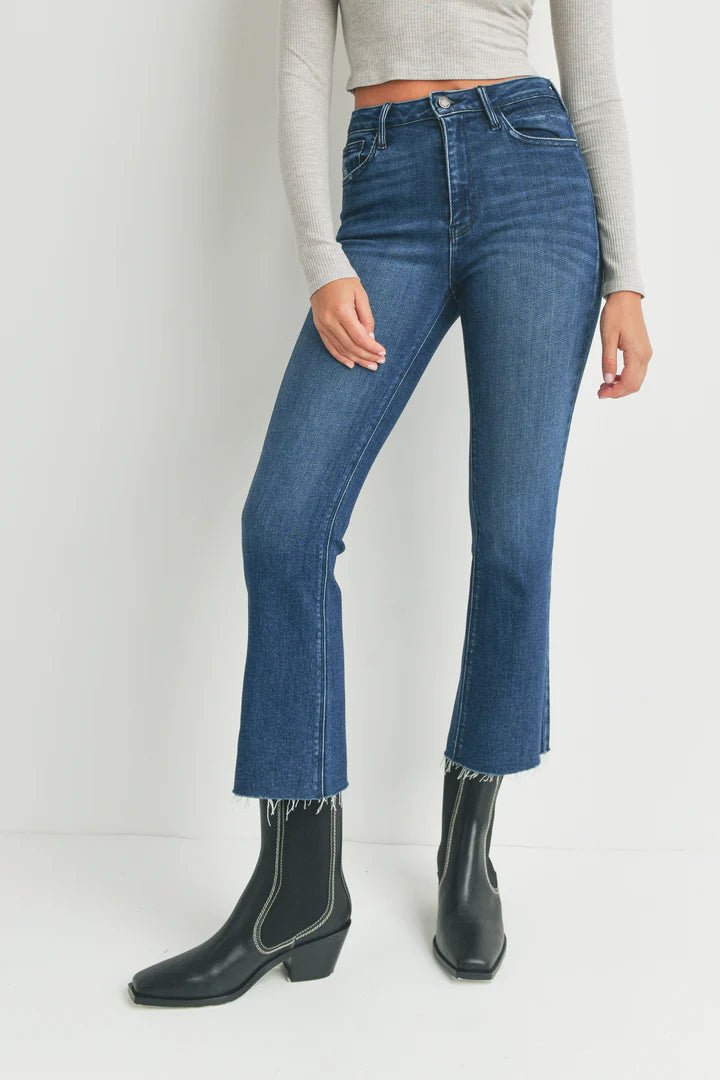 JBD High Rise Tonal Crop Flare - Elk + Elm