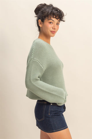Jeanie Sage Sweater
