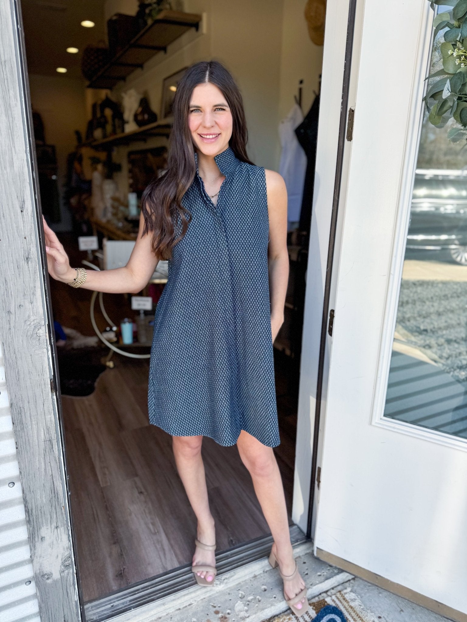 Jennifer Dress - Navy - Elk + Elm