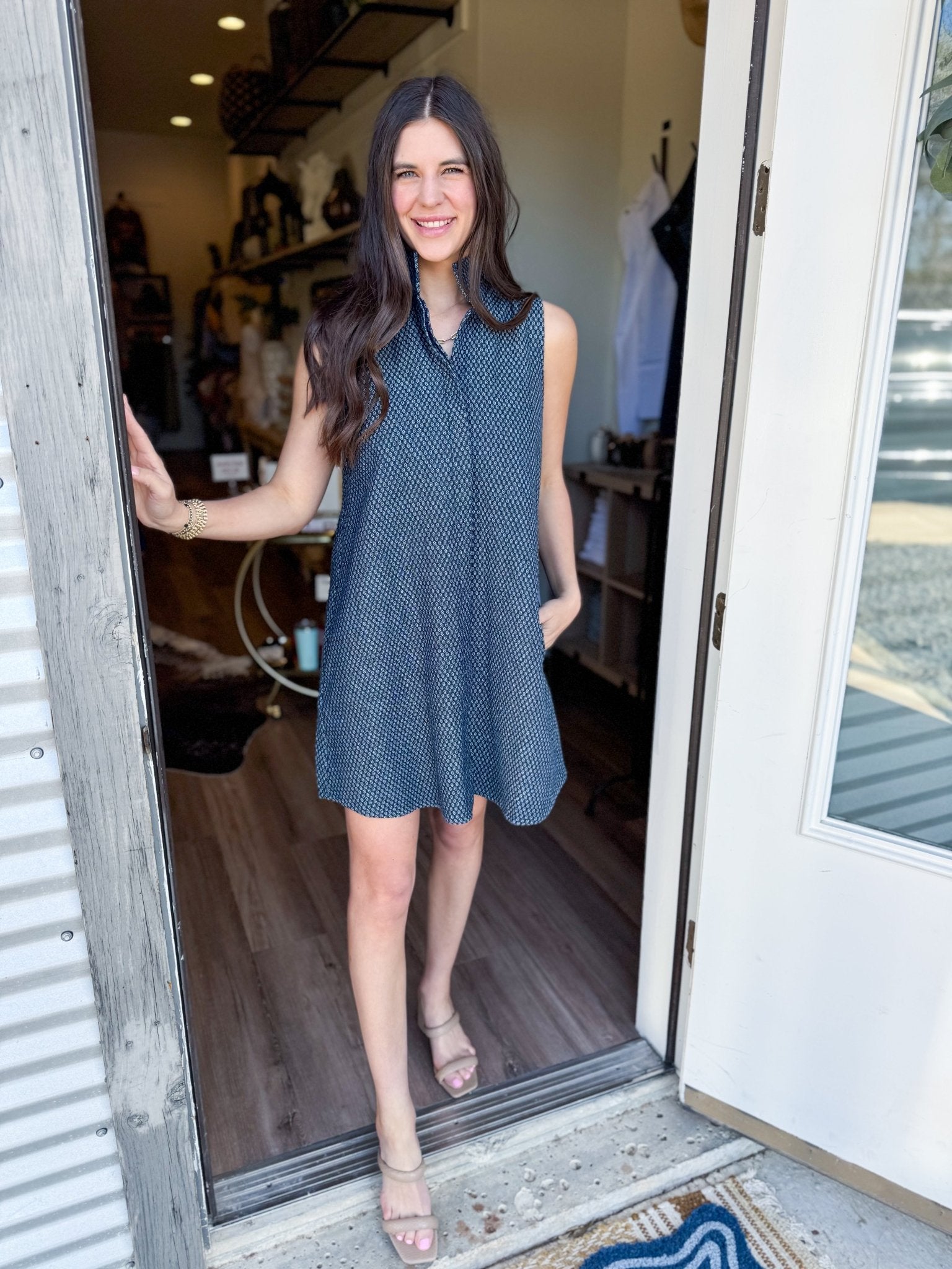 Jennifer Dress - Navy - Elk + Elm
