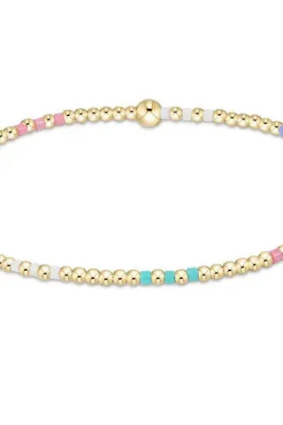 eNewton Hope Joy Pattern 2mm Bead Bracelet