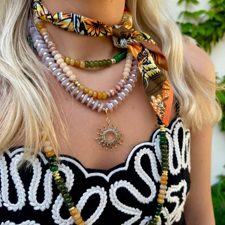 Kerry Neklace - Tan Mix - Elk + Elm