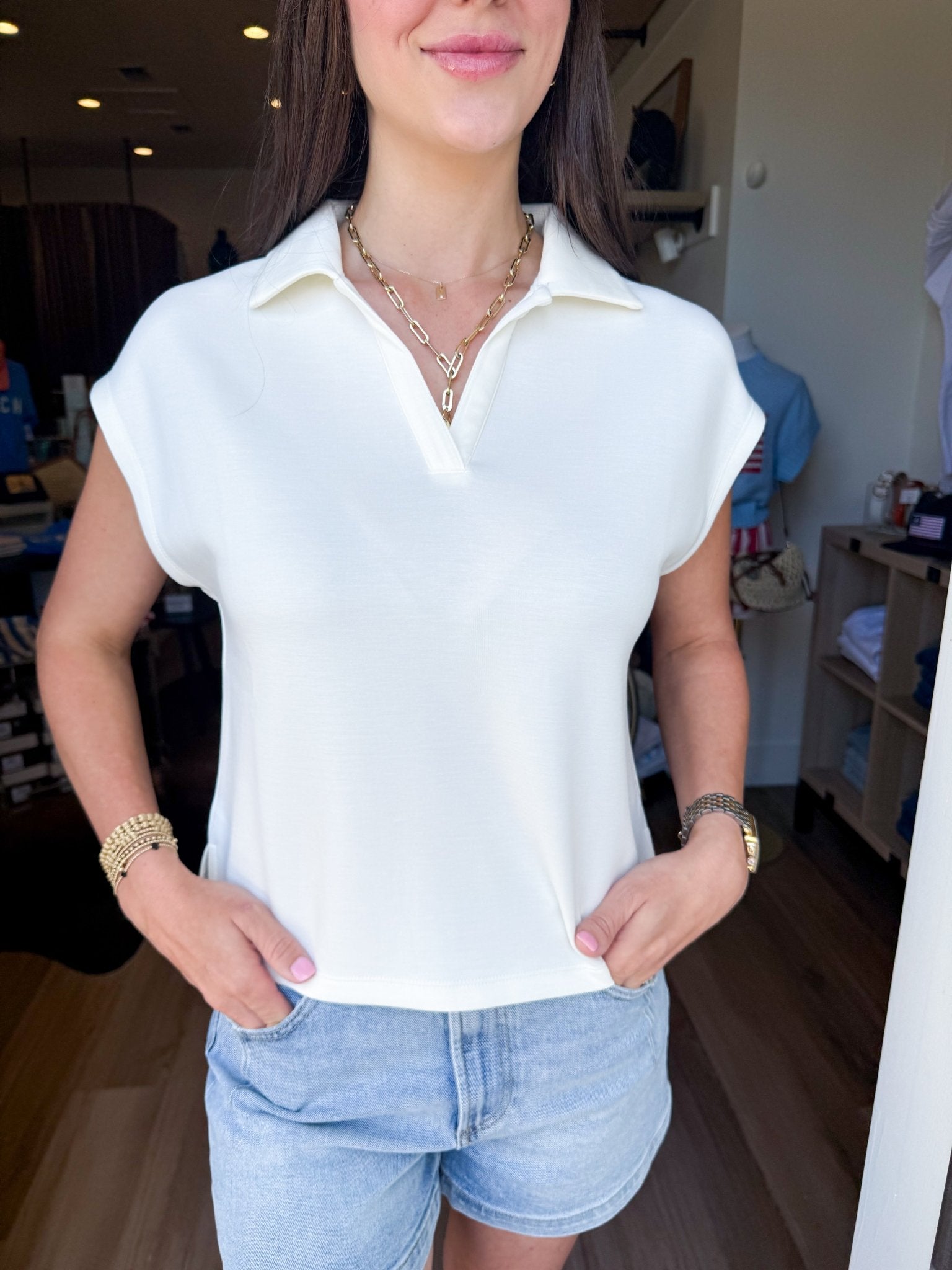 Kris Popover - White - Elk + Elm