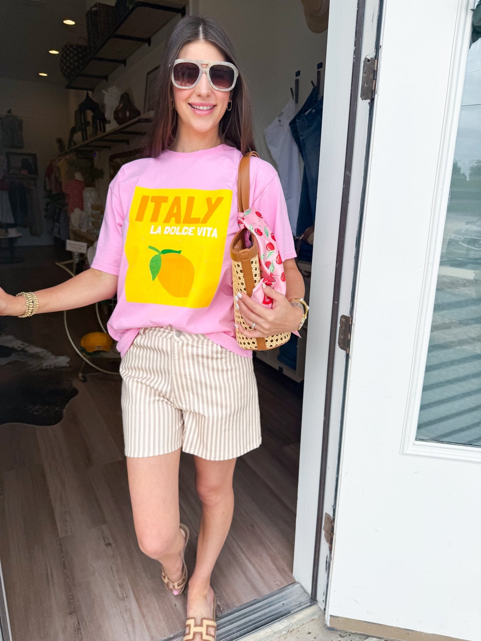 La Dolce Vita Graphic Tee - Elk + Elm