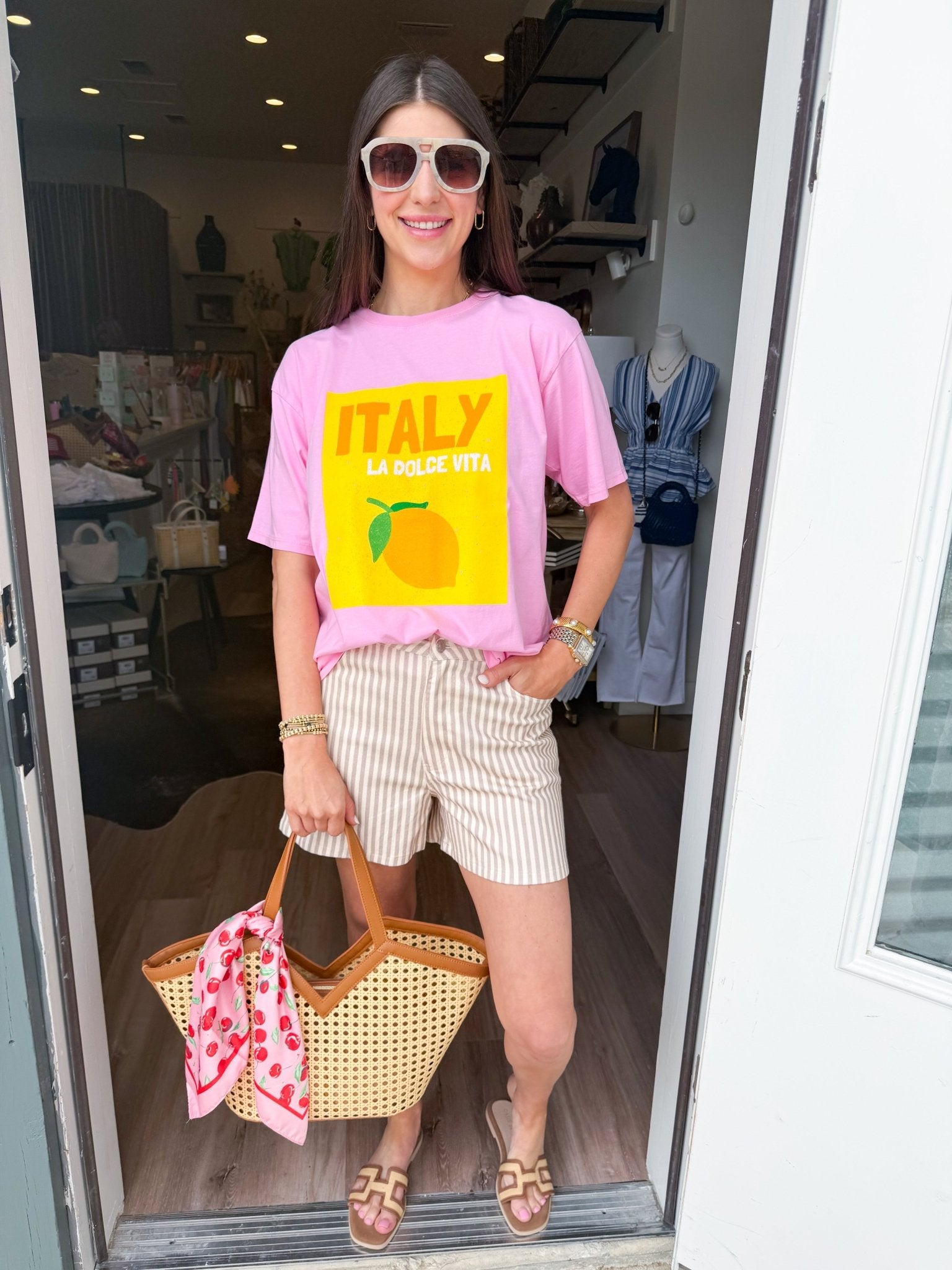 La Dolce Vita Graphic Tee - Elk + Elm