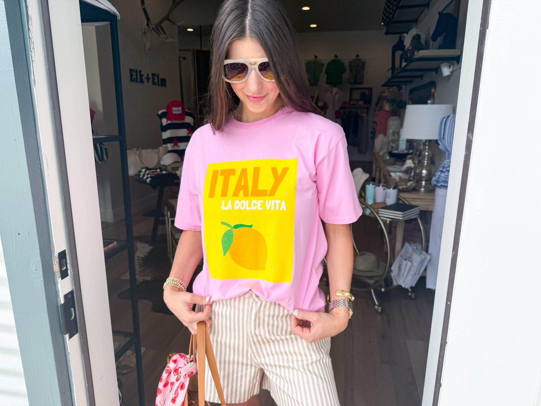 La Dolce Vita Graphic Tee - Elk + Elm