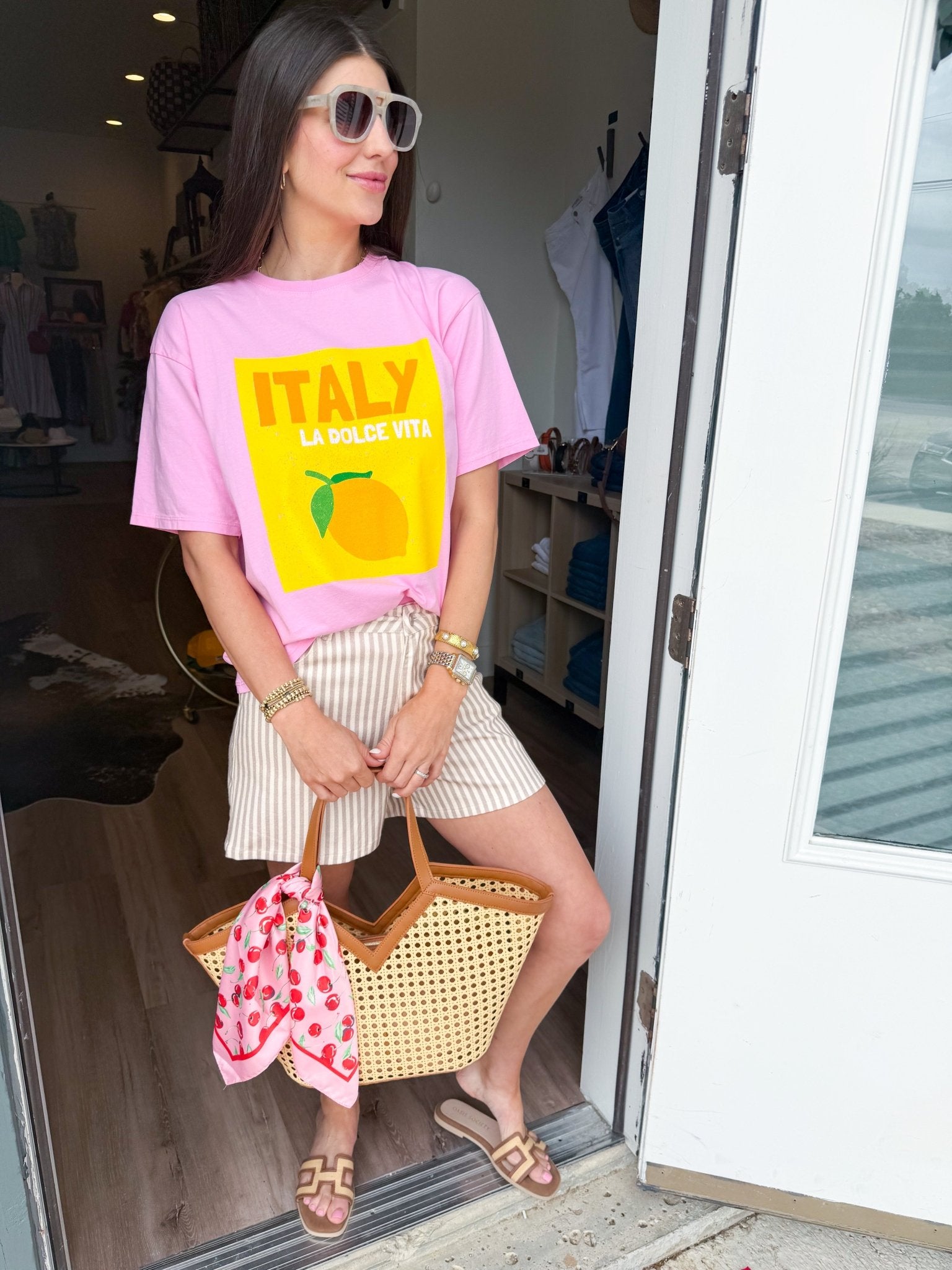 La Dolce Vita Graphic Tee - Elk + Elm