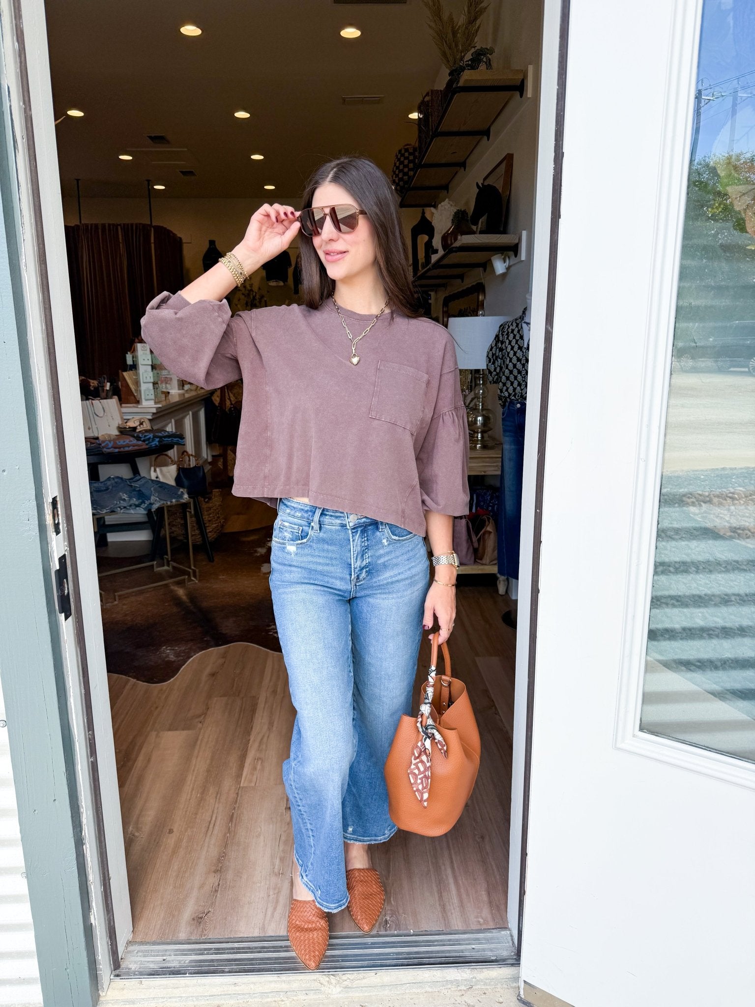 Laid Back Puff Sleeve - Elk + Elm