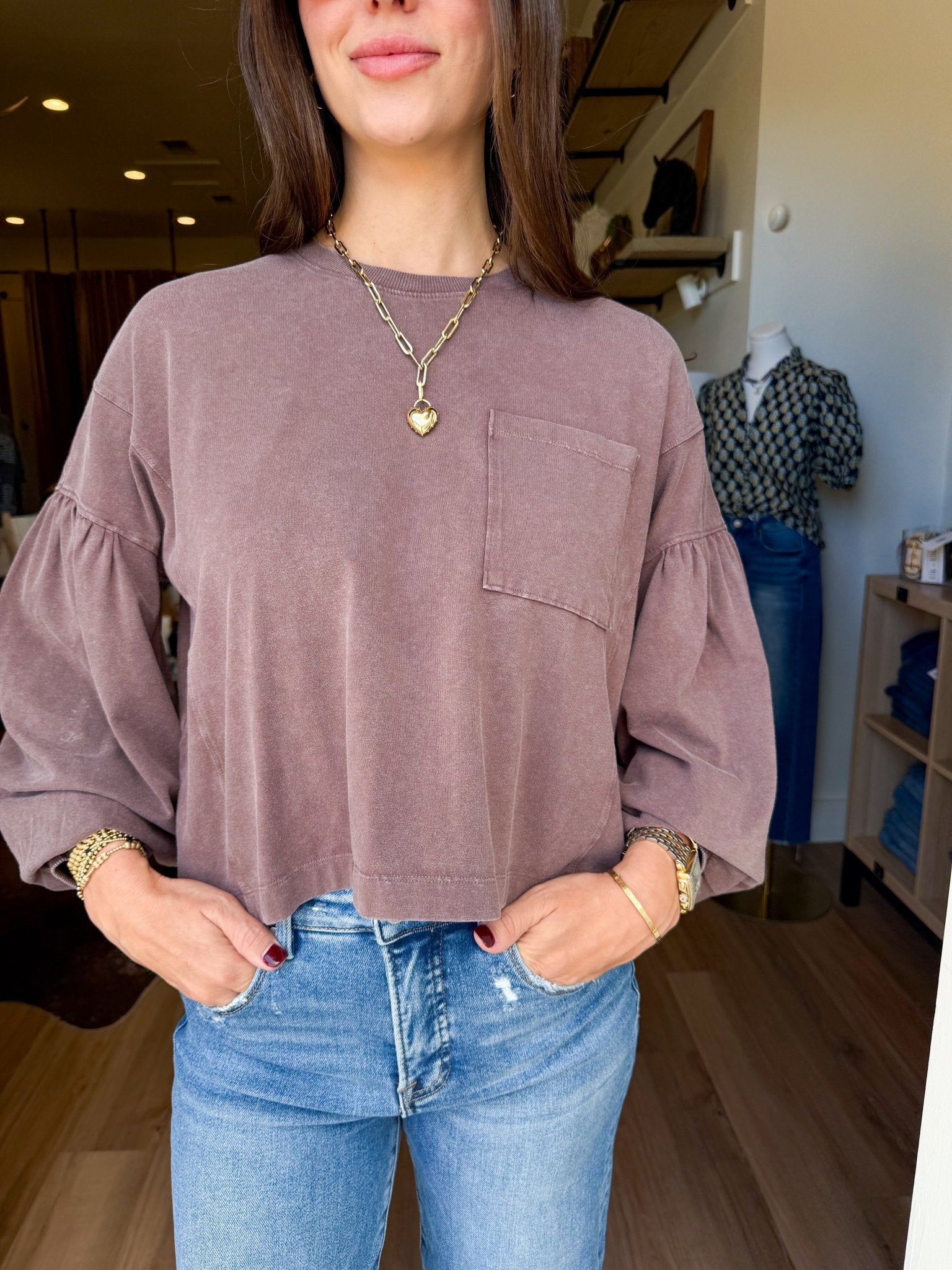 Laid Back Puff Sleeve - Elk + Elm