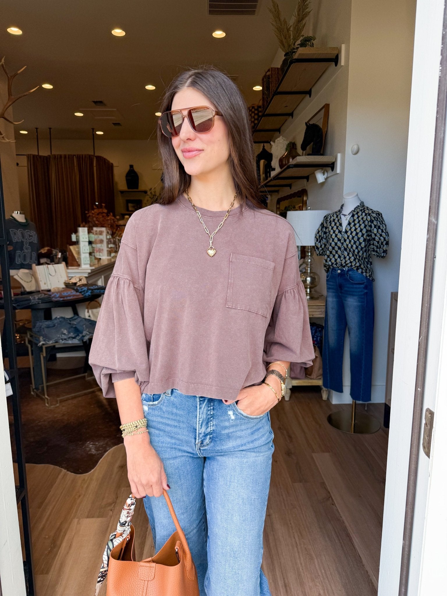 Laid Back Puff Sleeve - Elk + Elm