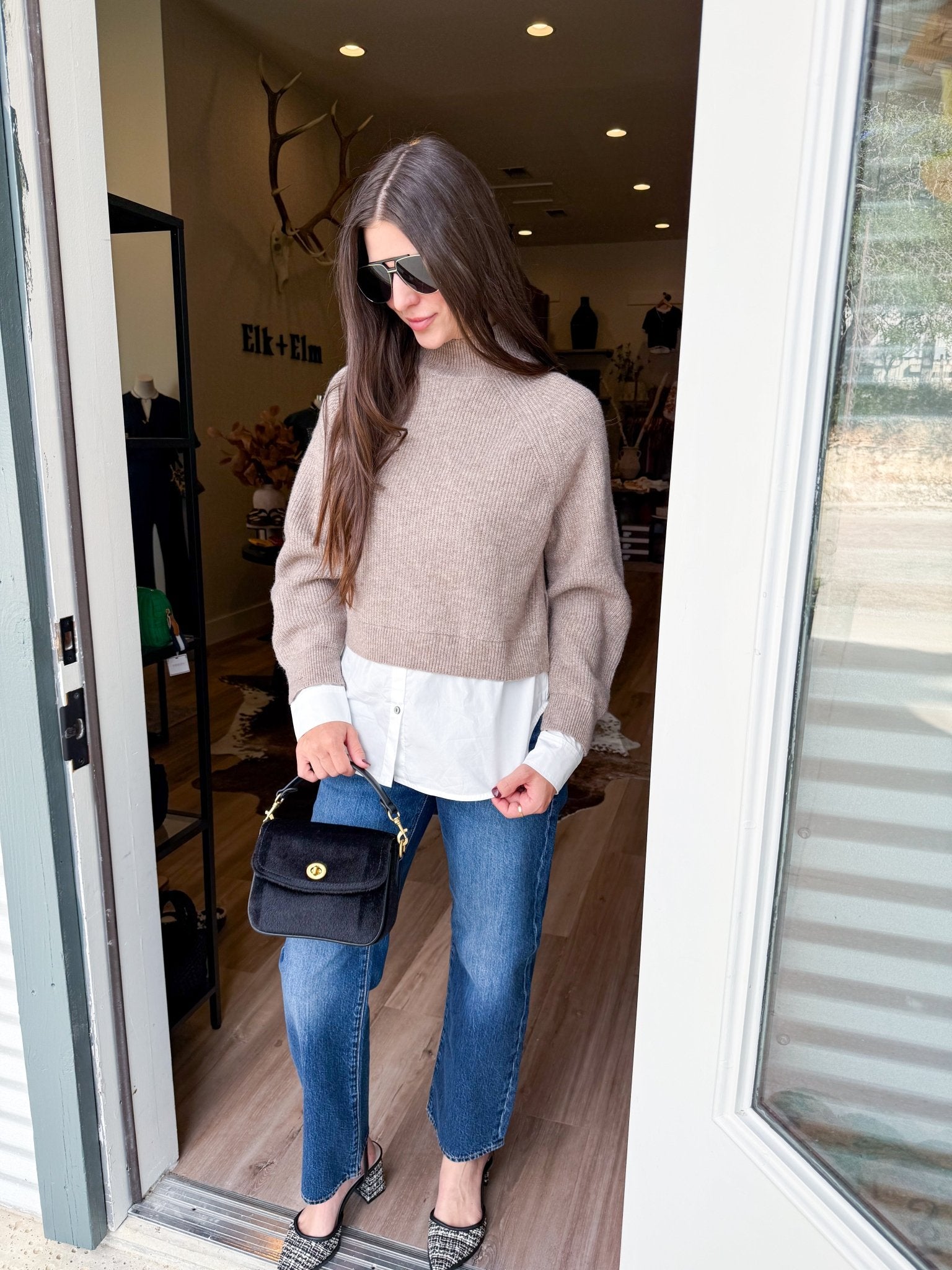 Layered Luxe Sweater - Elk + Elm