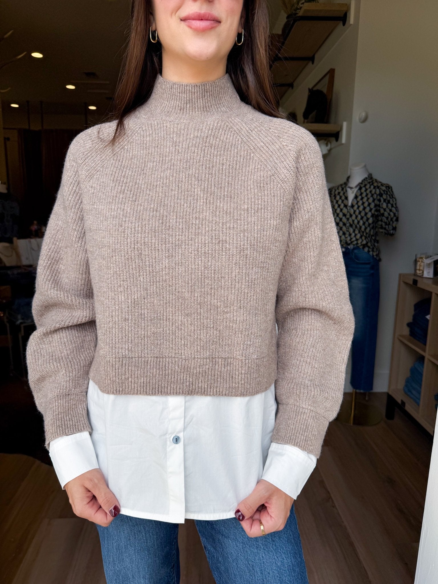 Layered Luxe Sweater - Elk + Elm