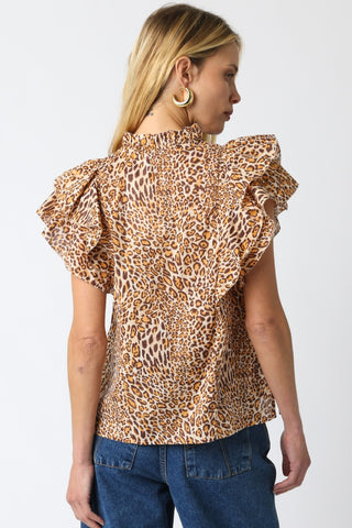 Neda Leopard Top
