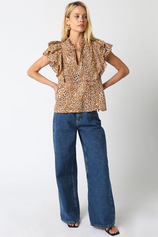 Neda Leopard Top