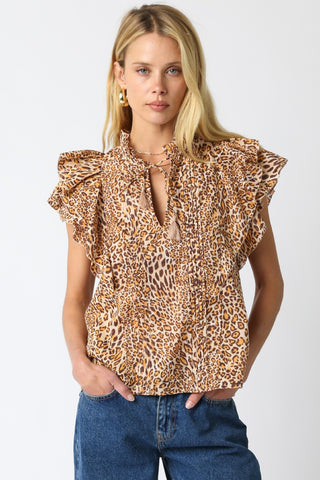 Neda Leopard Top