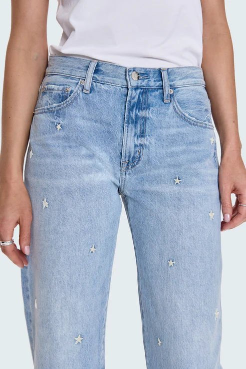 Lexi Mid Rise Bowed Straight - Stellar Vintage - Elk + Elm