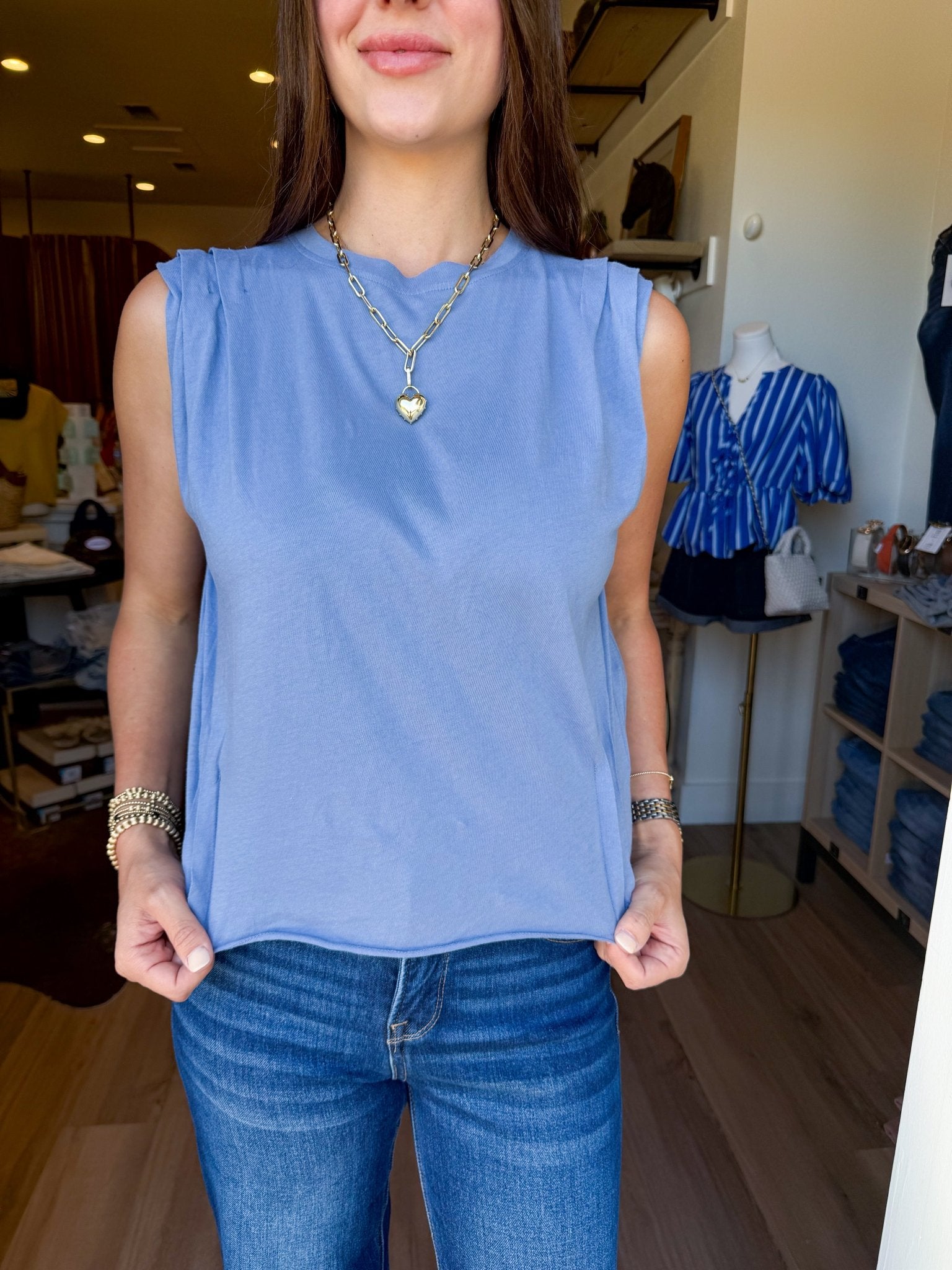 Lita Pleat Tee - Infinity - Elk + Elm